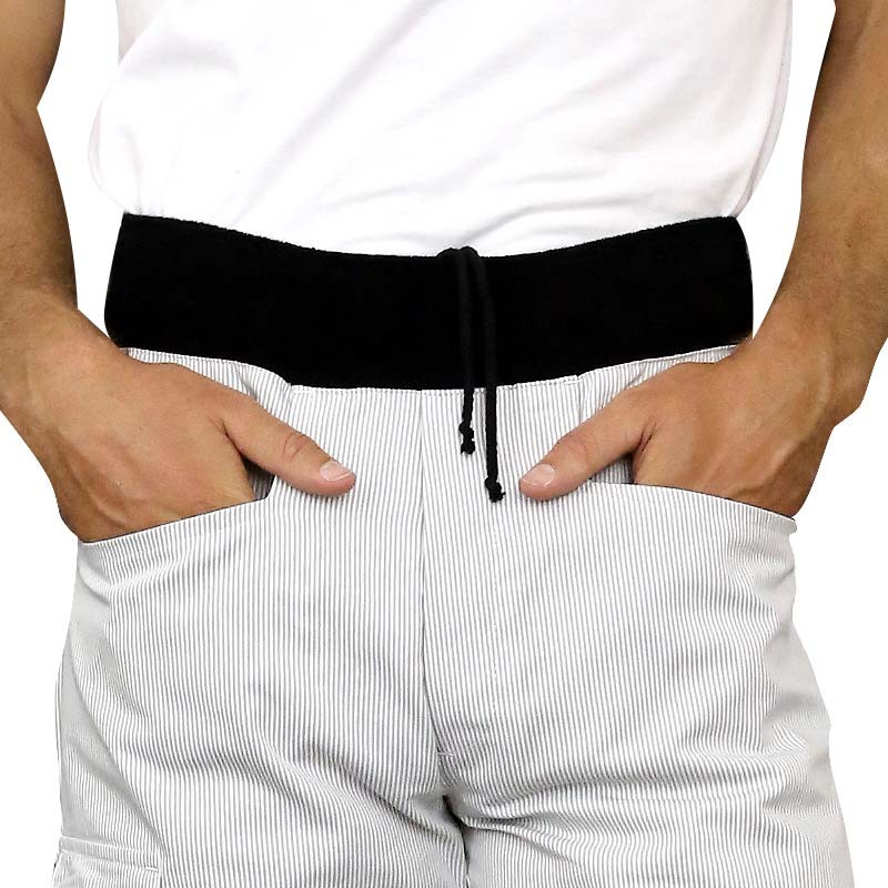 Pantalon de cuisine avec ceinture éponge confort élastiquée