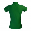 Polo coupe féminine de couleur vert foncé