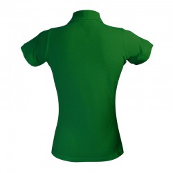Polo coupe féminine de couleur vert foncé