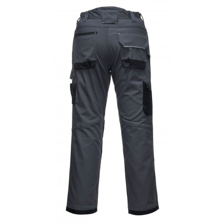 Pantalon de sécurité gris noir vue de dos Portwest