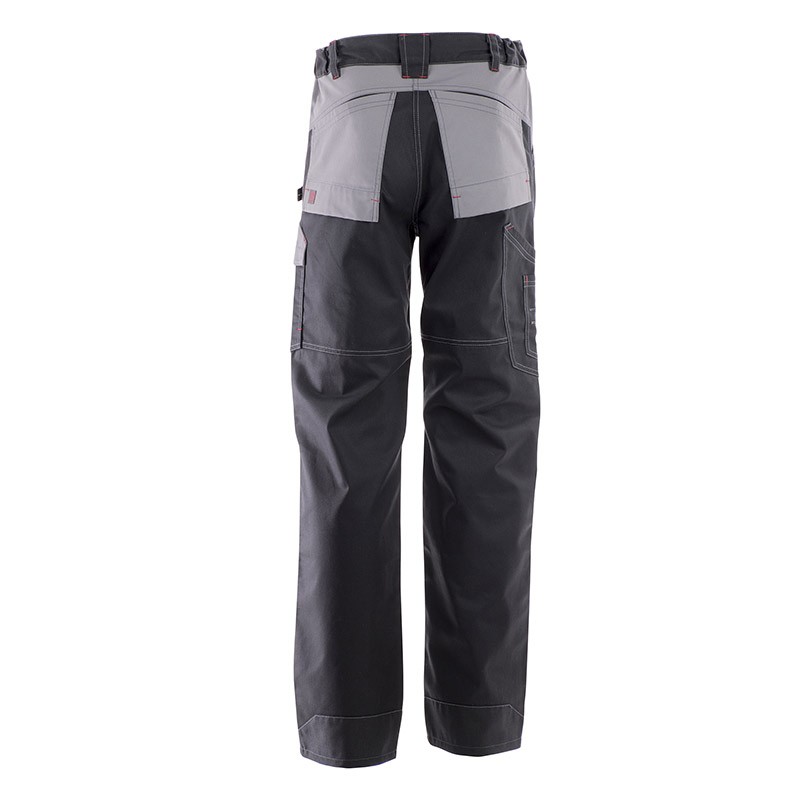 Pantalon multipoches protection genoux noir et gris clair Lafont