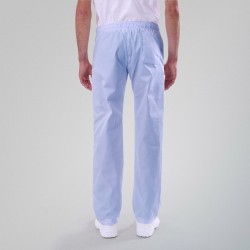 Pantalon médical bleu ciel Manelli homme femme mixte pas cher promo hôpital