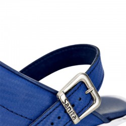 Sabots Médicaux Femme Carbon Bleu Sanita détail boucle chaussures