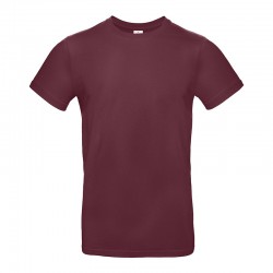 Tee-shirt de Travail Coton Homme Bordeaux - TOPTEX 100% Coton