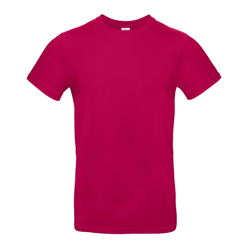 Tee-shirt de Travail Coton Homme Rose Fushia - TOPTEX 100% Coton