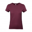 Tee-shirt de Travail Coton Femme Bordeaux - TOPTEX 100% Coton