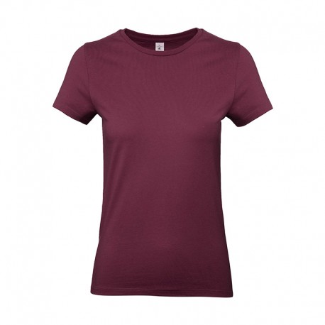 Tee-shirt de Travail Coton Femme Bordeaux - TOPTEX 100% Coton