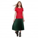 Tee-shirt de Travail Coton Femme Rouge - TOPTEX manches courtes