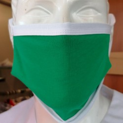 Masques de Protection Tissu 100% Coton et Filtres (Lot de 2) - ITALY Vert