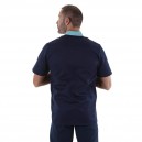 blouse médicale marine manche courte idéal pour medecin infirmiers et véterinaires