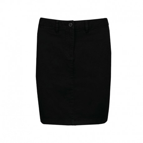 jupe chino noire femme