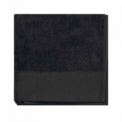 serviette de bain coton bio noir