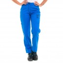 Pantalon de travail femme bleu azur