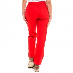 Pantalon cintré de travail rouge
