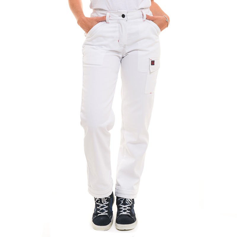 Pantalon de travail blanc Lafont pour femme