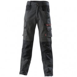 Pantalon de travail Gris charbon / noir 1ATN82CP