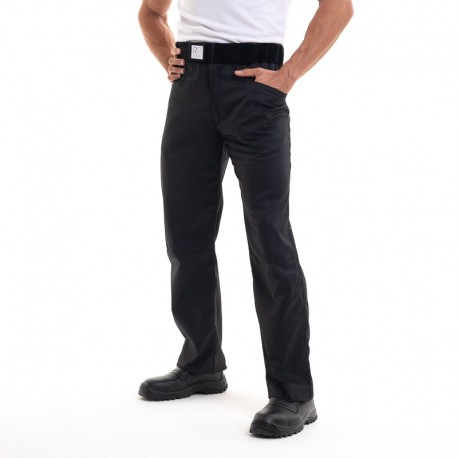 pantalon de cuisine noir arenal robur