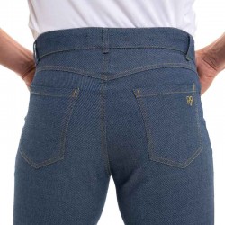 Poches en jean sur pantalon confort