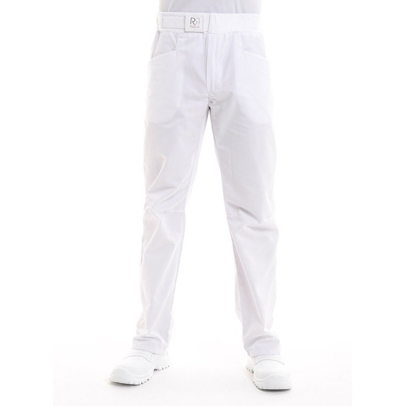 pantalon confort blanc pas transparent pour la cuisine