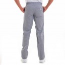pantalon à carreaux taille élastique