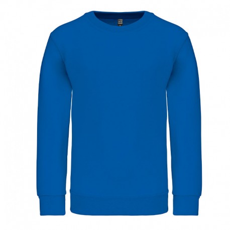 Sweat-shirt bleu roi col...
