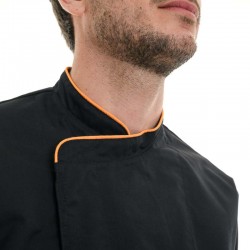 veste de cuisine liseré orange manelli