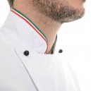 veste de cuisine col liseré drapeau italien