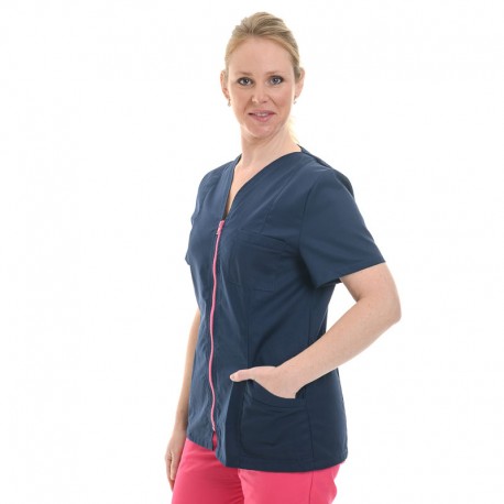 zip coloré blouse médicale