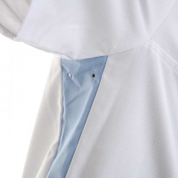 blouse medicale homme blanc et bleue