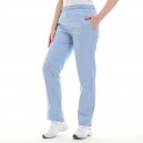 Pantalon médical bleu ciel Manelli homme femme mixte pas cher promo hôpital cordon de serrage