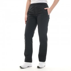 Pantalon de patissier noir avec ceinture élastique