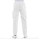 Pantalon médical mixte Blanc réglable Lavable à 75 ° Manelli