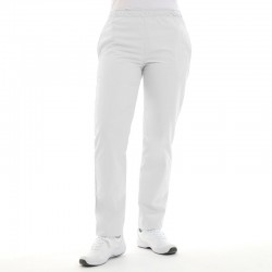 Pantalon esthéticienne blanc grande taille