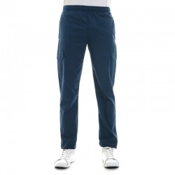 Pantalon de cuisine bleu marine à poches
