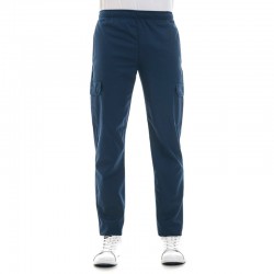 Pantalon de cuisine bleu marine poches latérales
