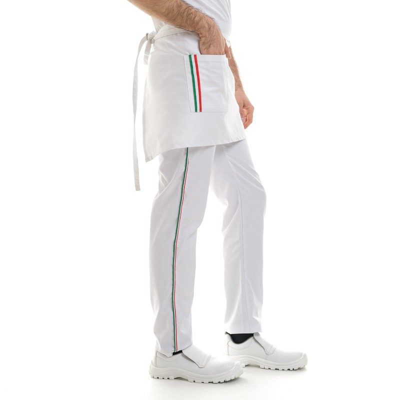 Tablier demi chef drapeau italien