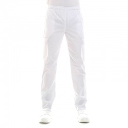 Pantalon blanc poches latérales