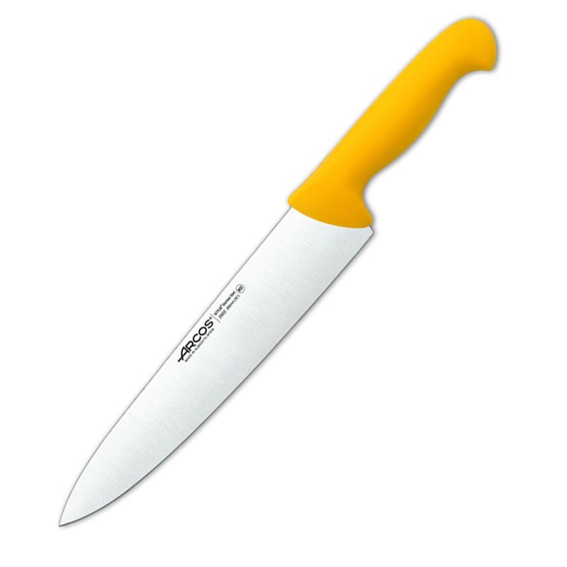 Couteau chef jaune