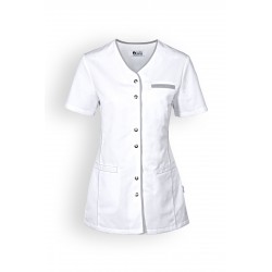 blouse médicale blanche femme