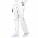 pantalon médical dickies blanc élastique moderne