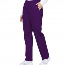 pantalon médical violet aubergine stylé confortable