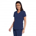 ref produit : GRT049 23 couleur indigo blouse médicale femme barco