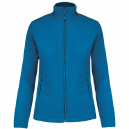 Veste micropolaire bleu turquoise col rond femme toptex