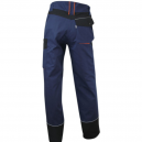 Pantalon de travail professionnel tricolore homme bleu marine orange noir LMA