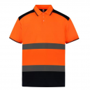 Polo haute visibilité orange sécurité livreur transport Toptex