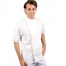 Veste de cuisine grande taille blanche manches courtes