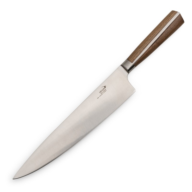 Couteau éminceur 25 cm inox bois compressé unie Grand Chef Deglon - ECOTEL  LA ROCHELLE