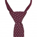 cravate de service bolivar lafont rouge bordeaux en maille