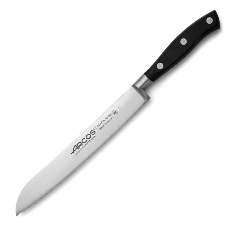 Couteau à Pain Gamme Riviera 200 mm Noir - ARCOS