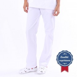Pantalon médical Blanc Manelli (réglable)